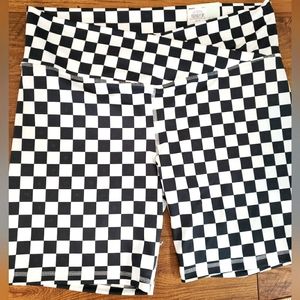 Checkered bike shorts
